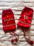 Floral Red Chooda Cover  | Prepaid Orders Only