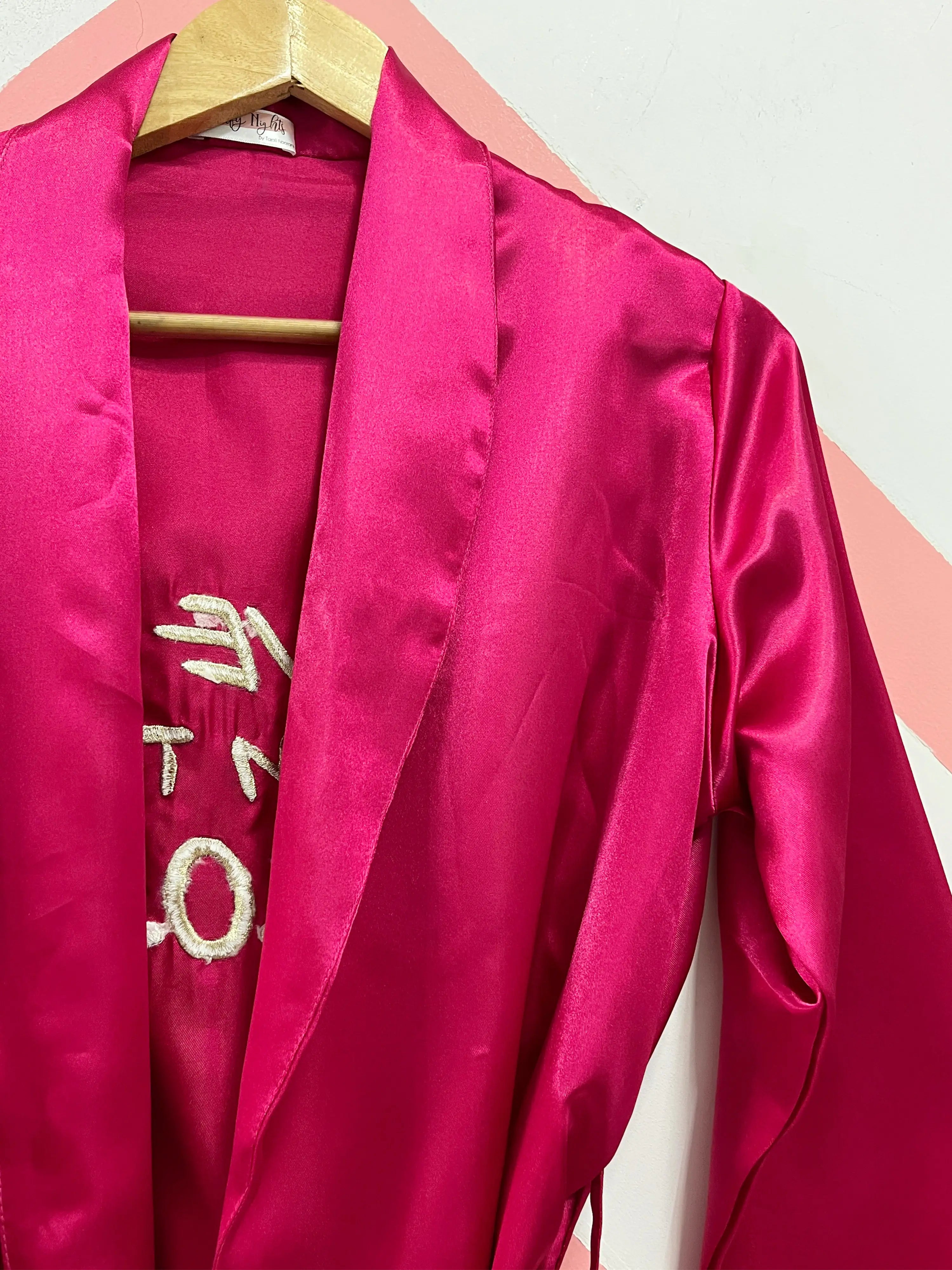 Magenta Couple Personalised Robes  | Prepaid Orders Only