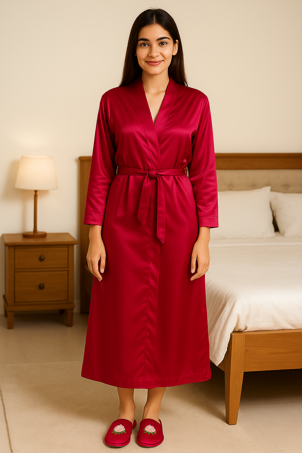 Magenta Personalise Robe + Slippers  | Prepaid Orders Only