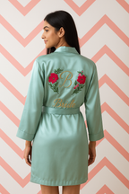 Pastel Green Personalise Robe  | Prepaid Orders Only