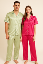 Logo Personalised Pink+ Green Couple Set  | Prepaid Orders Only