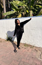 Black Velvet PJ Set