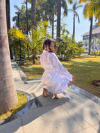 White Lace Robe  | Prepaid Orders Only