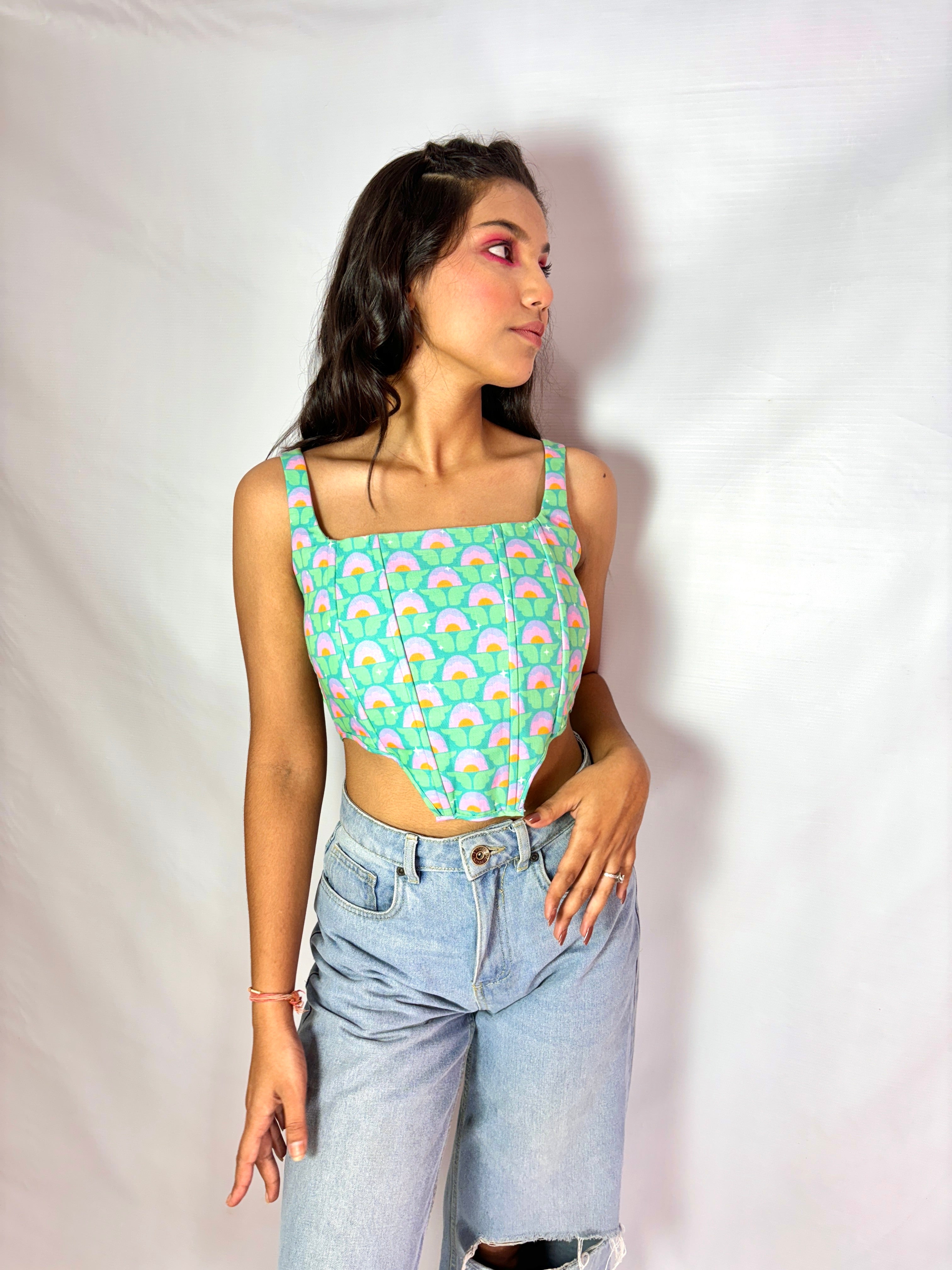 Flowers Bucket | Corset | Sizzling Collection