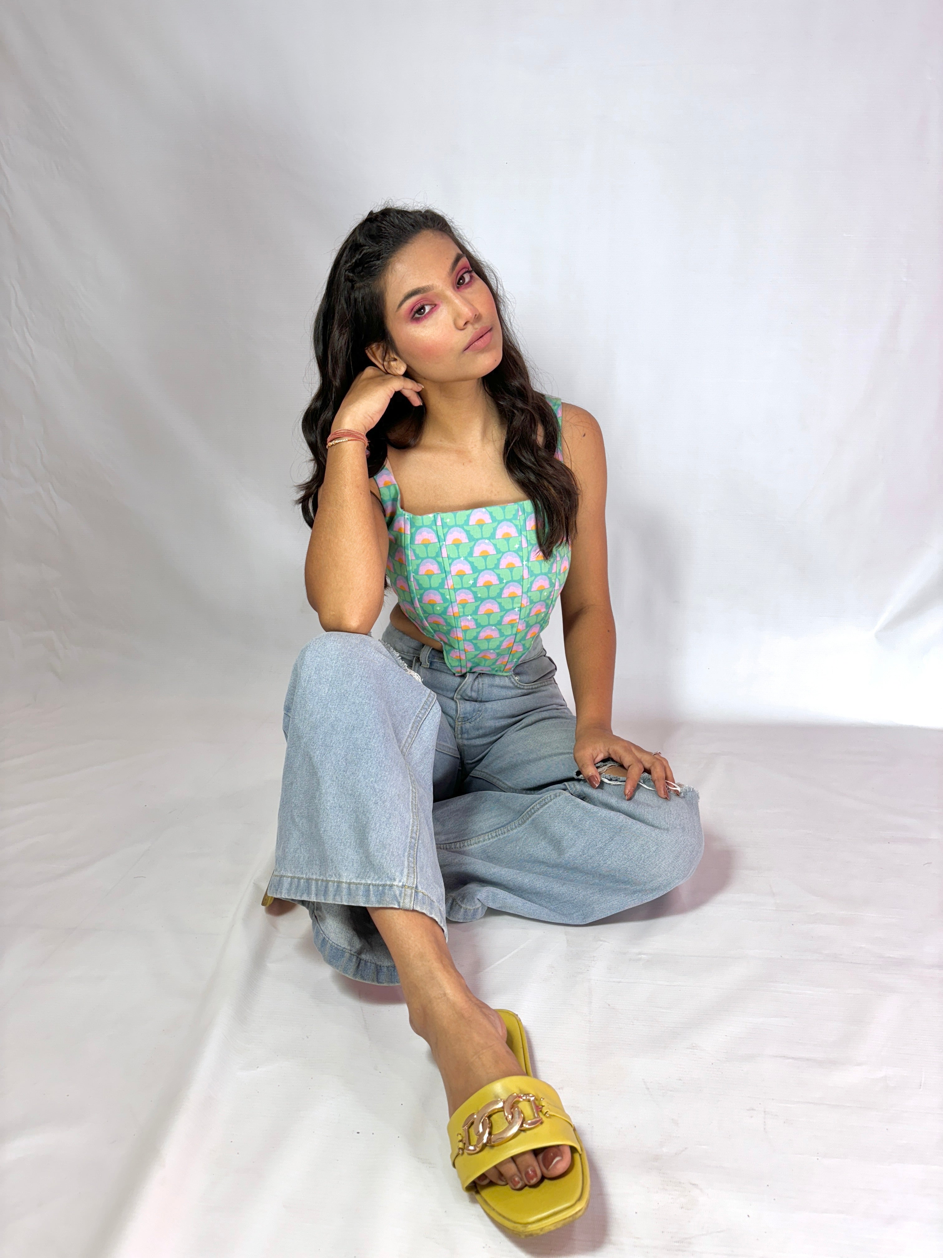 Flowers Bucket | Corset | Sizzling Collection