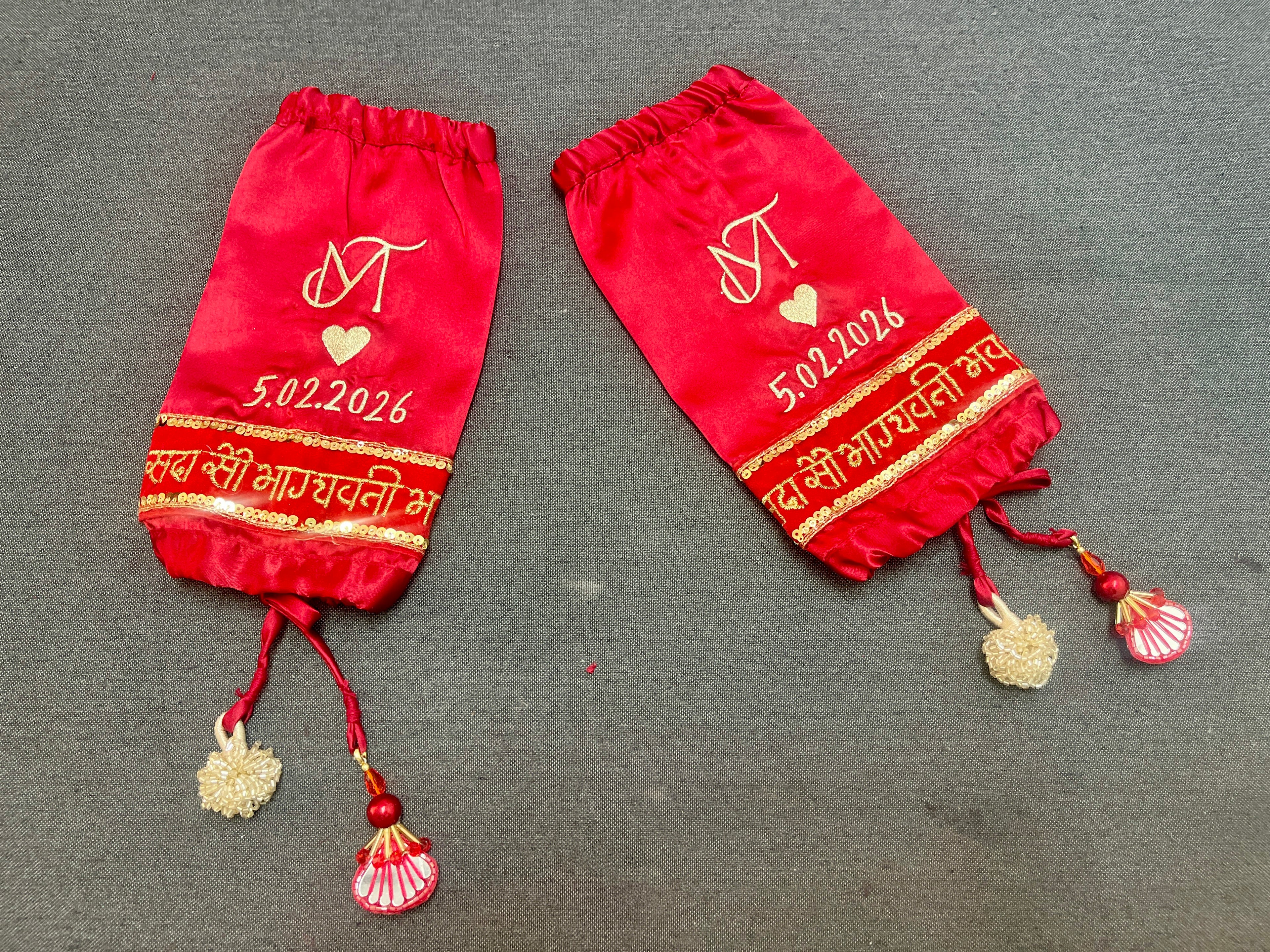 Red Lace Chooda Cover  | Prepaid Orders Only