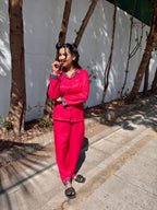 Crimson Luxe Sleepwear