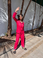 Crimson Luxe Sleepwear