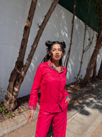 Crimson Luxe Sleepwear