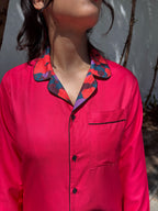 Crimson Luxe Sleepwear