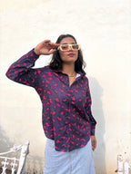 Blue Cheetah Shirt