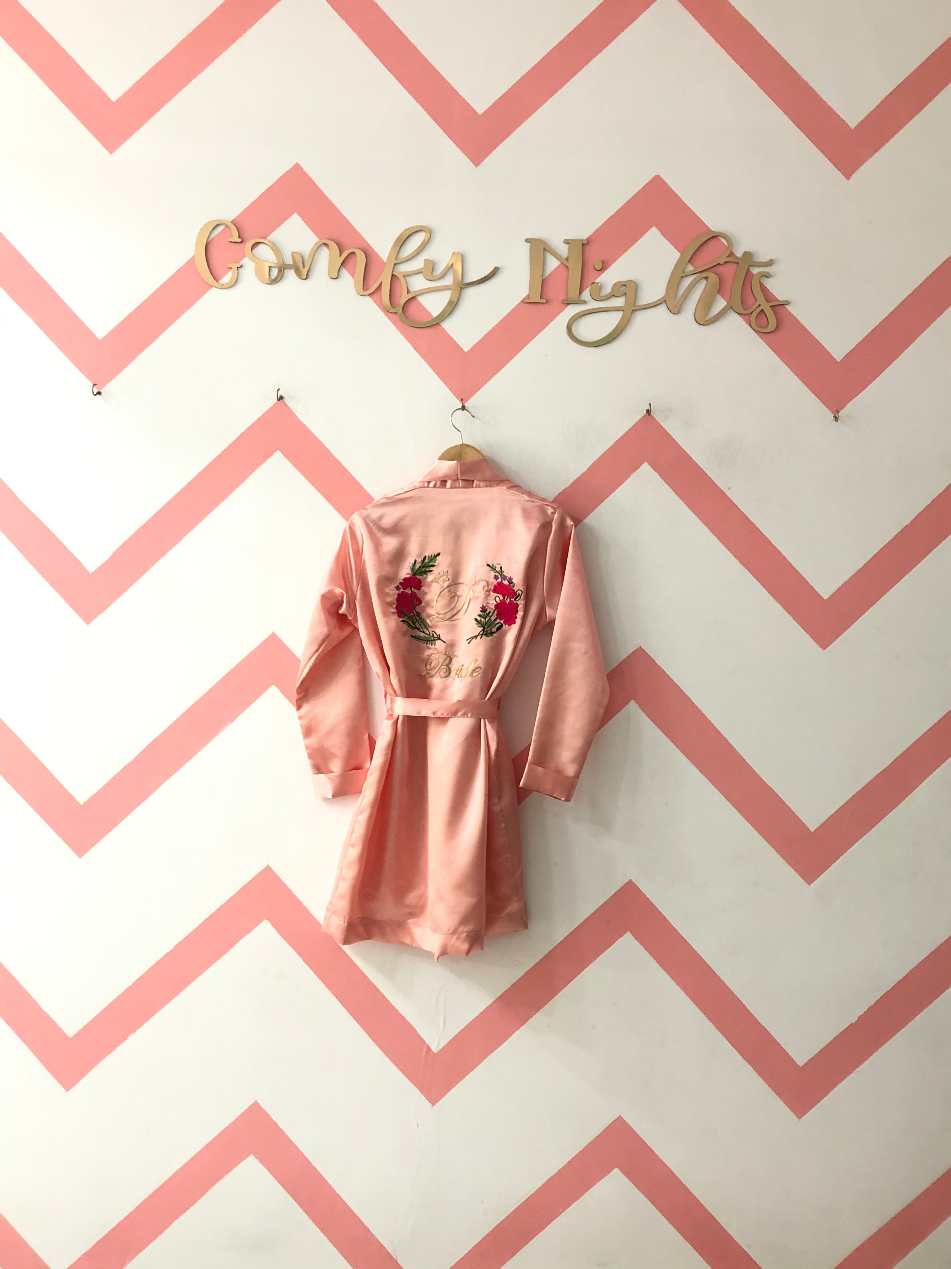 Rose Gold Personalise Robe  | Prepaid Orders Only