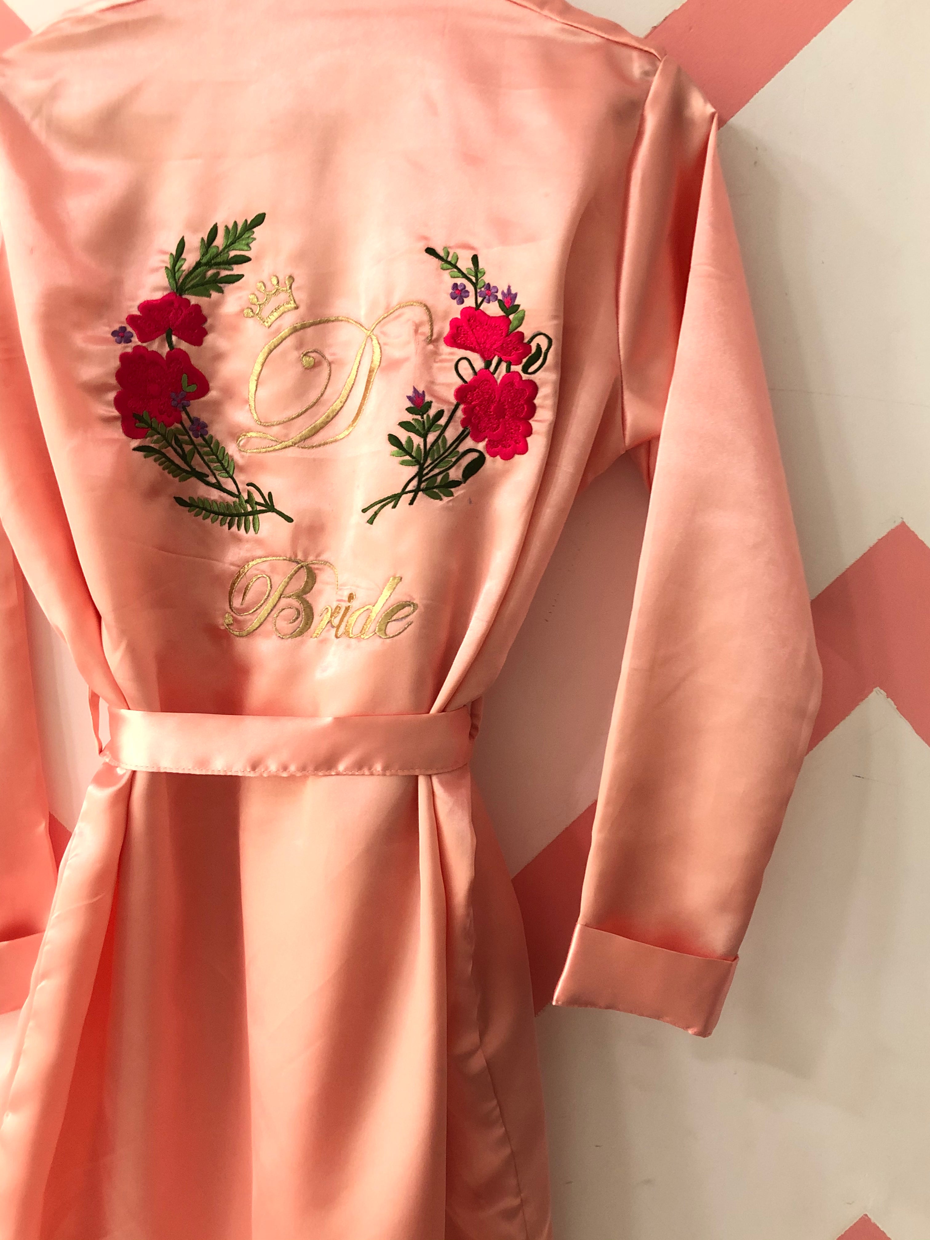 Rose Gold Personalise Robe  | Prepaid Orders Only