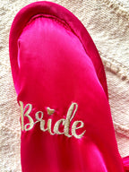 Magenta Bride Slippers | Prepaid Orders Only