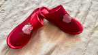 Satin  Floral Slippers | Prepaid Orders Only