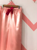 Rose Gold Personalise Back Satin Pj Set  | Prepaid Orders Only