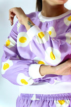 Lilac Yoke SweatShirt + Short
