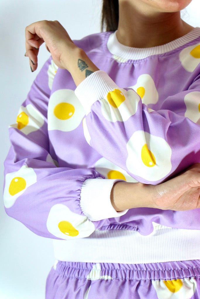 Lilac Yoke SweatShirt + Short