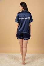 Navy Blue Couple Set Pj + Shorts| Prepaid Orders Only