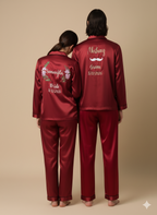Personalised Maroon Couple Set  | Prepaid Orders Only