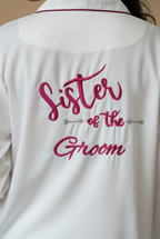 Personalised Sister of the Groom Cotton Pj Set  | Prepaid Orders Only