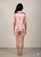 Rosegold Bridesmaid Satin Shorts Set  | Prepaid Orders Only