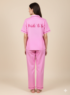 Personalised Bride to be Cotton Pj Set  | Prepaid Orders Only