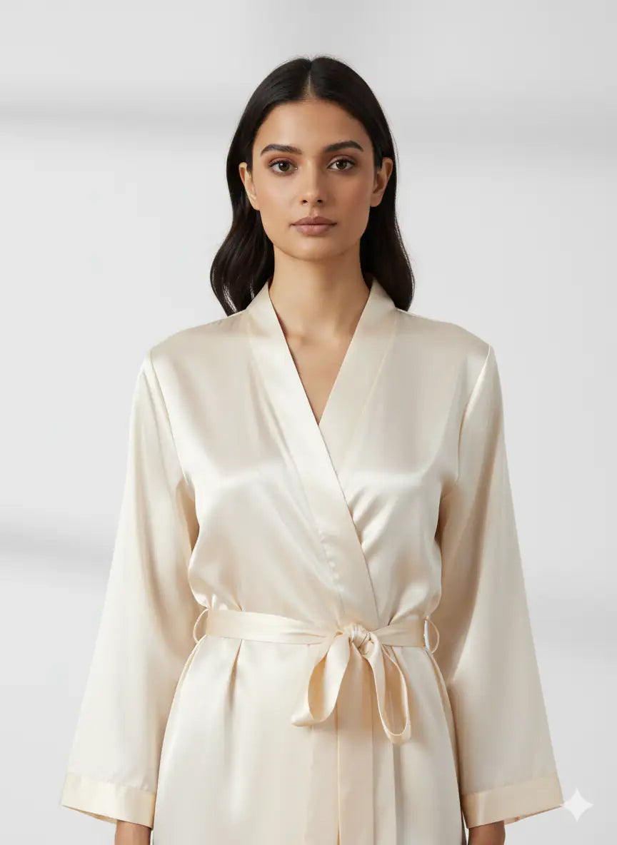 Bride's Pink thread work Robe Edit 2  | Prepaid Orders Only