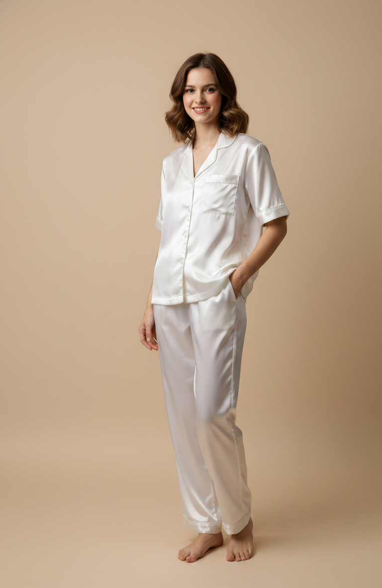 Personalised White Robe + Pj Set  | Prepaid Orders Only