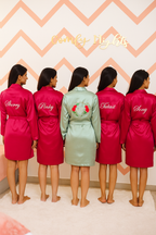 5 Bridesmaid + 1 Bride Robes for Bachelorette (3)   | Prepaid Orders Only