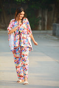 Multi Leaves Kaftan Set