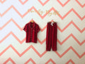 Maroon Polka Pj Set