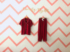 Maroon Polka Pj Set