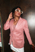 Soft Pink Suede Jacket