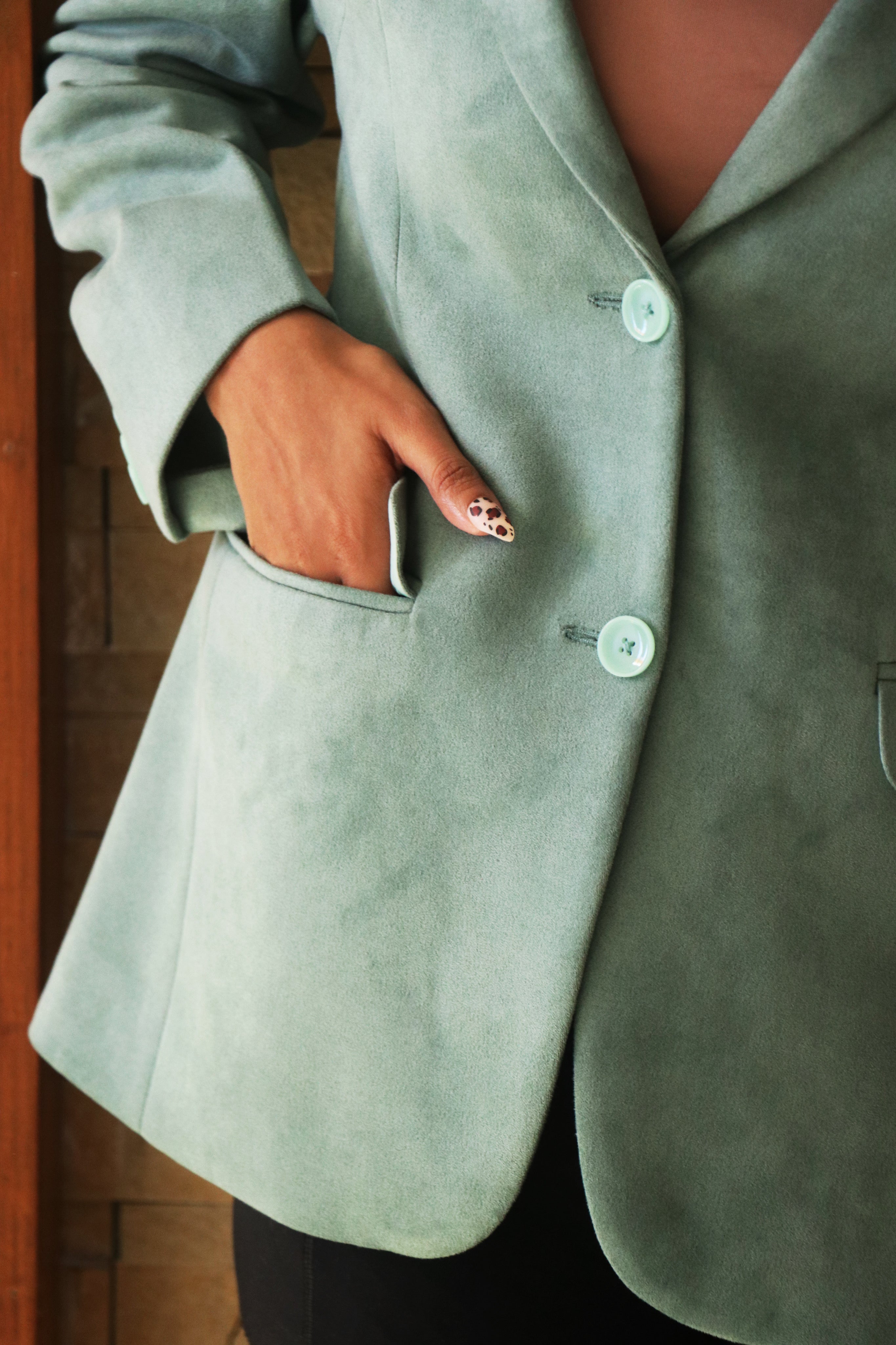Sage Suede Jacket