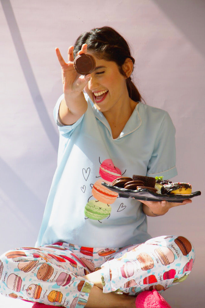 Macaroons Tee + Pj Set