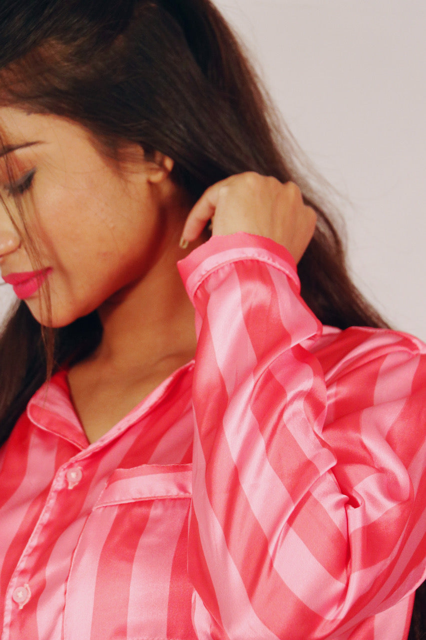Pink Bubble Pj Set