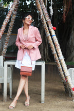 Soft Pink Suede Jacket