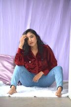Maroon Velvet Crop