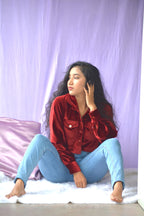 Maroon Velvet Crop
