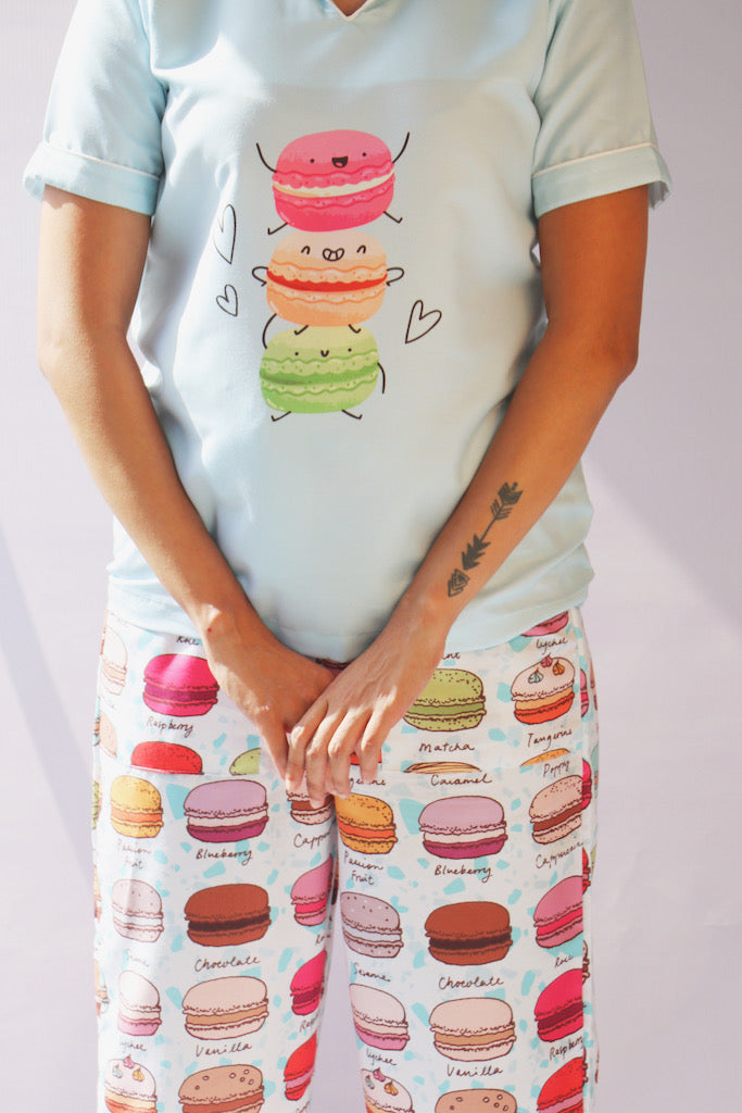 Macaroons Tee + Pj Set