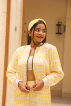 Yellow Ellipse Bomber Jacket