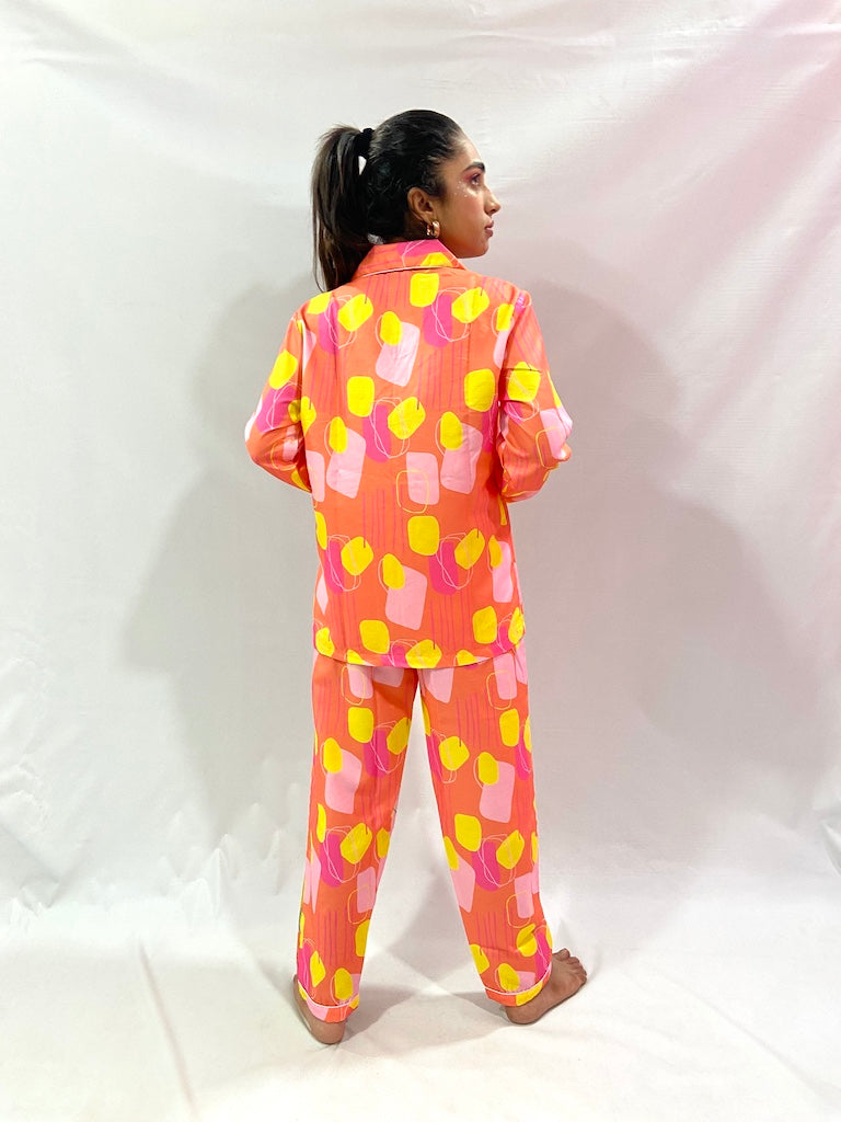 Orange Cocktail PJ Set