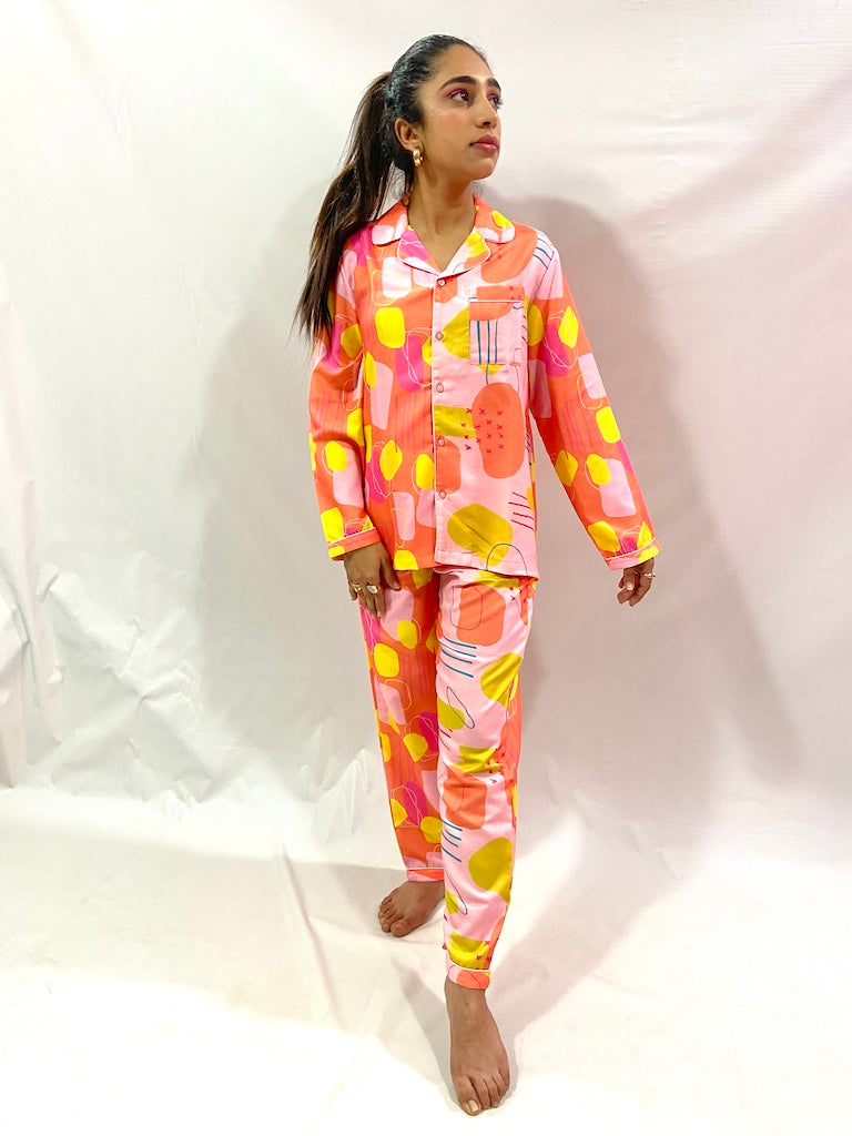 Orange Cocktail PJ Set