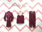 Maroon Personalise Robe Set  | Prepaid Orders Only