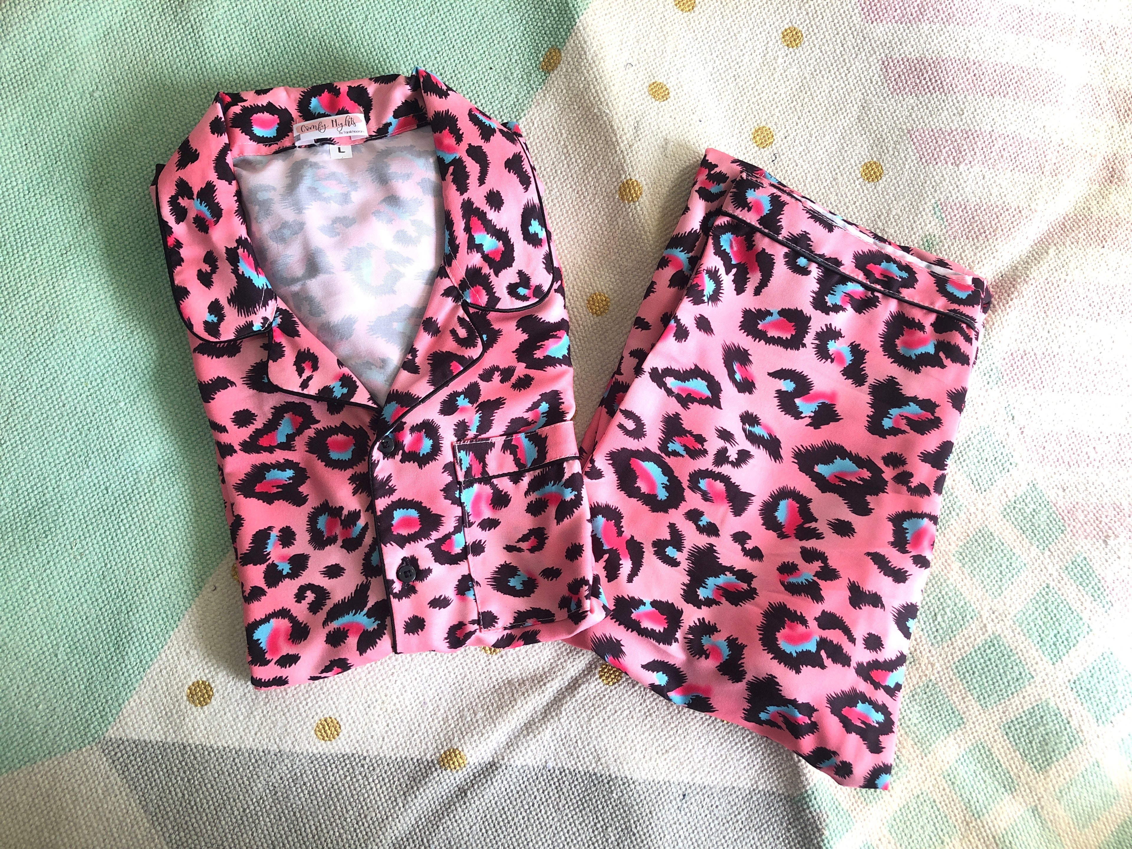 Peach Cheat Pj Set